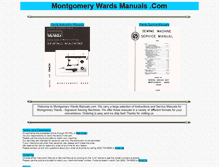 Tablet Screenshot of montgomerywardsmanuals.com